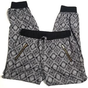 Lapis Girl | Patterned Joggers Elastic Waist and Ankles